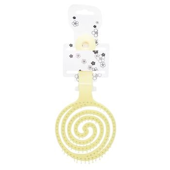 Greenwich Curls Hairbrush Yellow