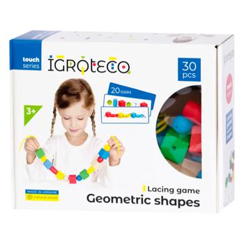 Игрушка Igroteco Шнуровка Геометрика - купить, цены на - фото 1