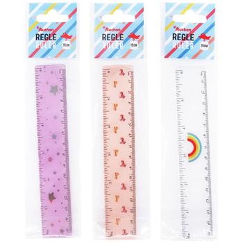 Auchan Rainbow Ruler 15cm - buy, prices for Auchan - photo 1