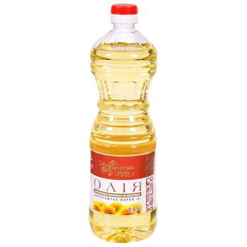 Олія соняшникова Українська Зірка рафінована 0,81л - купити, ціни на КОСМОС - фото 1