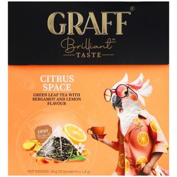 Graff Citrus Space Green Leaf Tea with Bergamot and Lemon Flavour 1.8g*20pcs - buy, prices for - photo 3