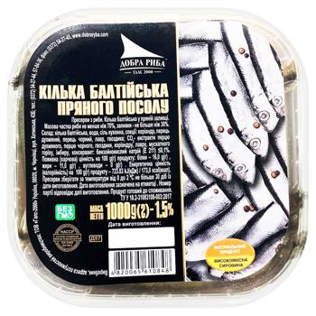 Dobra Ryba Spicy Salted Baltic Sprat 1000g