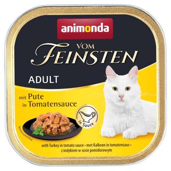 Animonda Vom Feinsten Wet Food with Turkey in Tomato Sauce for Adult Cats 100g - buy, prices for MasterZoo - photo 1