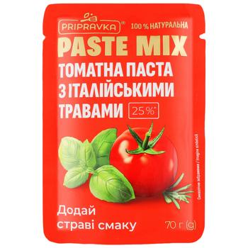 Pripravka Paste Mix with Italian Herbs Tomato Paste 25% 70g - buy, prices for NOVUS - photo 1