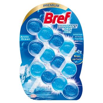 Bref Arctic Ocean Brilliant Gel Toilet Block 3pcs*42g