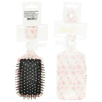 Dini Massage Rectangular Heart Hair Brush