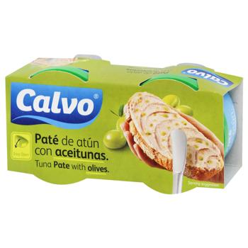 Паштет Calvo из тунца с оливками 2х75г