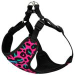 Barksi Sport Nylon Dog Harness S 35-38cm with Leopard Print
