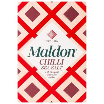 Сіль пластівцями з перцем чилі 100г. Maldon - купить, цены на Grono - фото 1