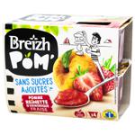 Breizh Pom Apple Strawberry Fruit Puree without Sugar 100g x 4pcs