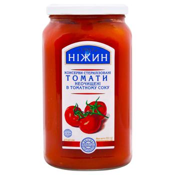 Nizhyn Tomatoes in Tomato Juice 920g - buy, prices for MegaMarket - photo 1