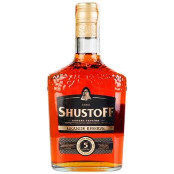 Shustoff Grande Reserve Cognac 5 Years 40% 0.5l - buy, prices for AlcoHub - photo 1