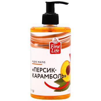 Крем-мыло жидкое Fine Life персик-карамболь 500г