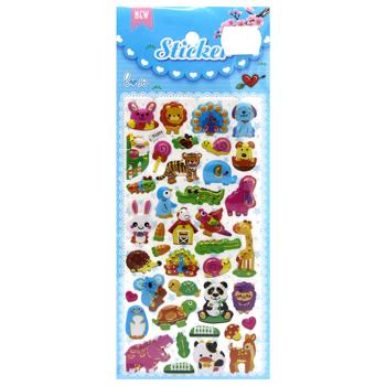 Animals Plastic Sticker with Foil 24*10cm - buy, prices for MegaMarket - photo 1