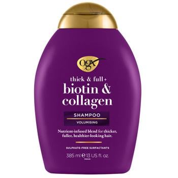 Шампунь Ogx® Biotin & Collagen для позбавленних об'єму та  тонкого волосся з біотином і колагеном 385мл - купити, ціни на МегаМаркет - фото 3