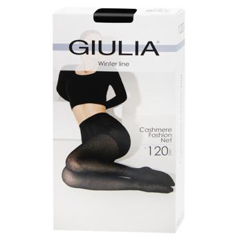 Колготы женские Giulia Cashmere Fashion Net 120 Den р.3 Black - купить, цены на - фото 3