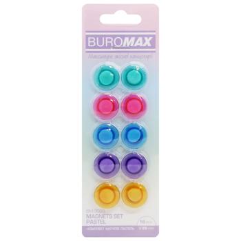 Комплект магнітів Buromax Пастель 10шт*20мм - купити, ціни на За Раз - фото 1