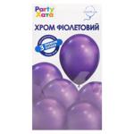 Party Khata Chromium Set of Latex Balloons 3pcs Violet