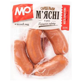 Сардельки М'ясні варені 1г газ, кг (ХМР) - купити, ціни на Чудо Маркет - фото 1