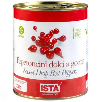 Перчики капля Ista красные сладкие 780г