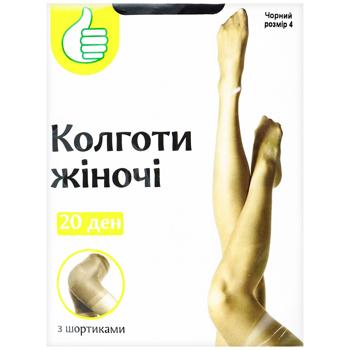 Auchan Black Women's Tights 20den size 4 - buy, prices for Auchan - photo 1