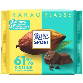 Ritter Sport Nicaragua Dark Chocolate 100g - buy, prices for Auchan - photo 1