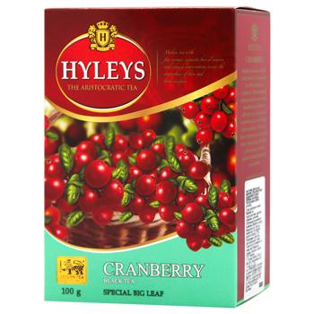 Чай черный Hyleys Клюква цейлонский 100г - купить, цены на Cупермаркет "Харьков" - фото 1