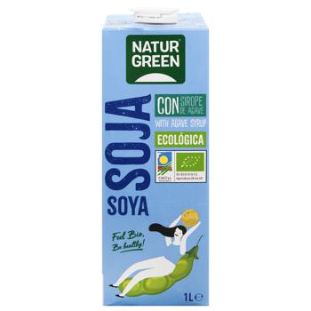Молоко рослинне NaturGreen з сої з сиропом агави та морськими вапняними водоростями органічне 1л - купити, ціни на Auchan - фото 3