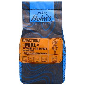 Смесь хлопьев Holm's Микс 5 злаков 500г - купить, цены на Чудо Маркет - фото 2