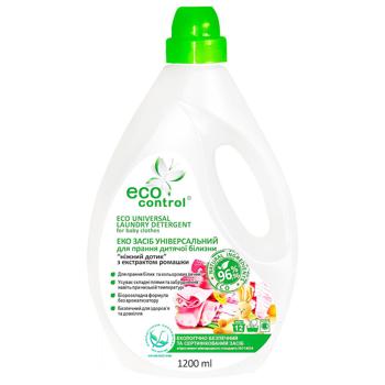 Eco Control Soft Touch Universal Washing Gel with Chamomile Extract 1,2l - buy, prices for COSMOS - photo 1
