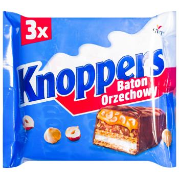 Батончик Knoppers Классический 40г х 3шт - купить, цены на Восторг - фото 1