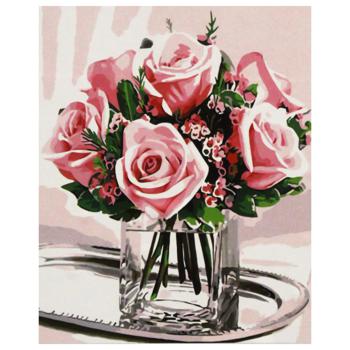 ZiBi Art Line Marshmallow Roses Picture by Number 40x50cm - buy, prices for - photo 1