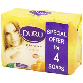 Duru Skin Care Solid Soap with Honey Extract 4x65g - buy, prices for Vostorg - photo 1