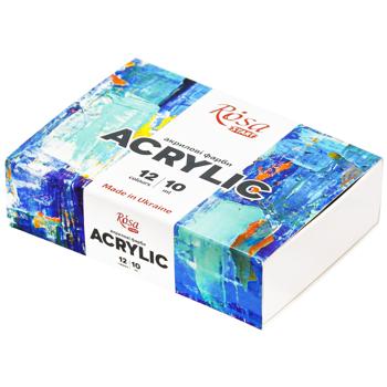 Набір акрилових фарб Rosa Start Color 12 кольорів