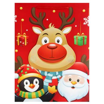 Пакет подарочный Greenwich 40х30х12см в ассортименте - купить, цены на NOVUS - фото 3