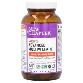 Ежедневные витамины для мужчин, Every Man Multivitamin, New Chapter, 120 таблеток - купити, ціни на Біотус - фото 1