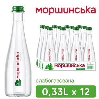 Вода мінеральна Моршинська Преміум слабогазована 0,33л