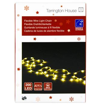 Гирлянда Tarrington House светодиодная теплый белый 200LED 10м - купить, цены на - фото 4
