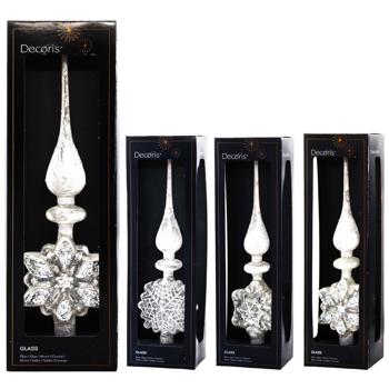 Decoris Snowflake Christmas Tree Top 10x4x35cm