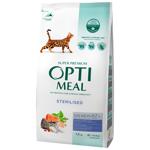 Optimeal Dry Food with Salmon for Sterilized Cats 1.5kg