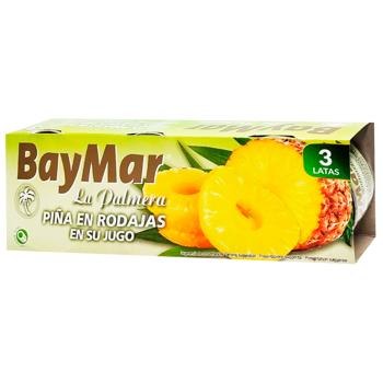 Ананас BayMar кольца в собственном соке 236мл*3шт - купить, цены на Восторг - фото 1