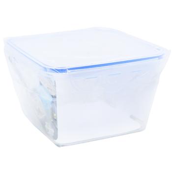 Food Storage Container Square Plastic with Fasteners 850ml - buy, prices for - photo 3