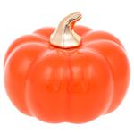 Bona Di Pumpkin Porcelain Decor 13cm Orange Gloss