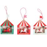 Actuel Circus Christmas Tree Pendant 11cm in assortment