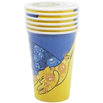 Unipack Ukraine Paper Cup 6pcs 340ml - buy, prices for Auchan - photo 1