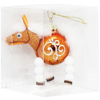 Шар елочный Символ Года стеклянный 40мм - купить, цены на - фото 3