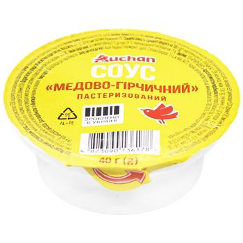 Соус Auchan медово-гірчичний 40г