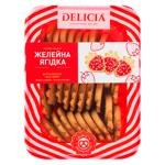 Печиво Delicia Желейна ягідка зі смаком полуниці 300г