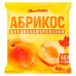 Абрикос Auchan без косточки быстрозамороженный 400г