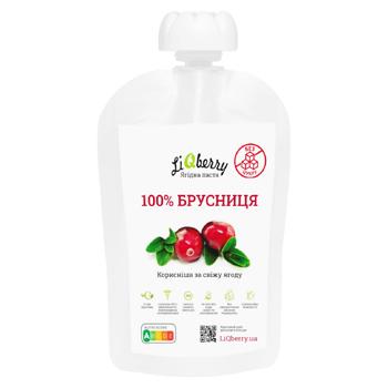 Паста LiQberry з брусниці 100г д/п - купити, ціни на Grono - фото 1